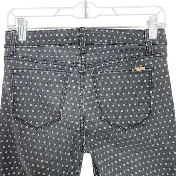 ELSE Women's Black/Tan Polka Dot Skinny Ankle Stretch Pants Size 28 - Picture 4 of 9